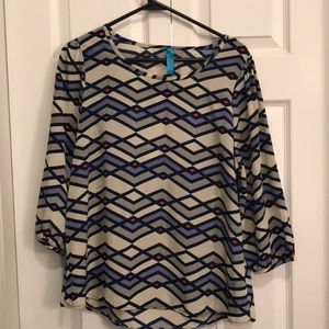 Blue Print Open Back Top